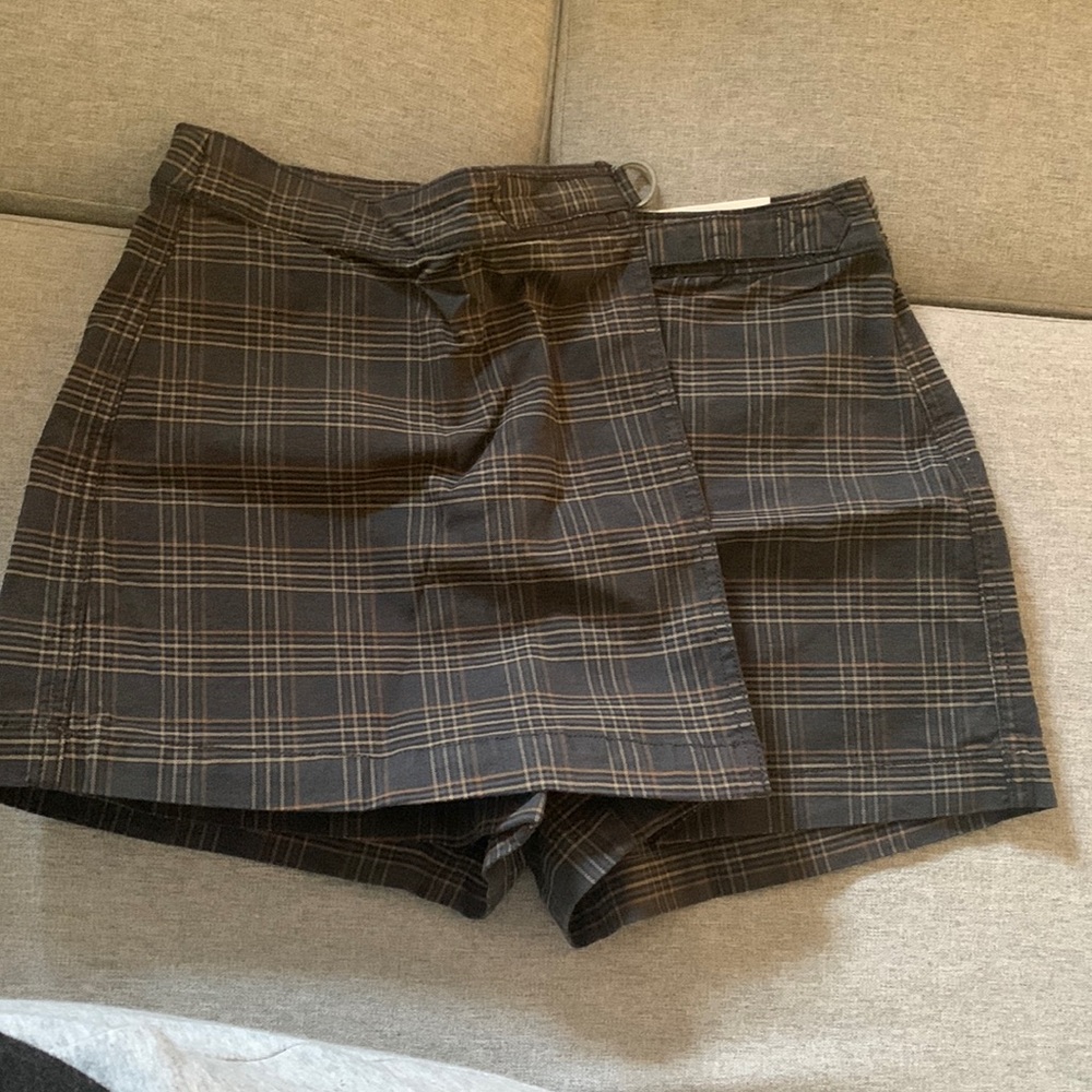 american eagle plaid skort